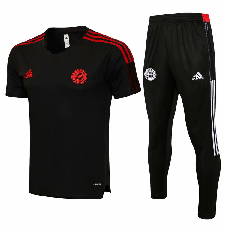 Bayern Munich Black Training Kits Shirt with Pants 2020/21